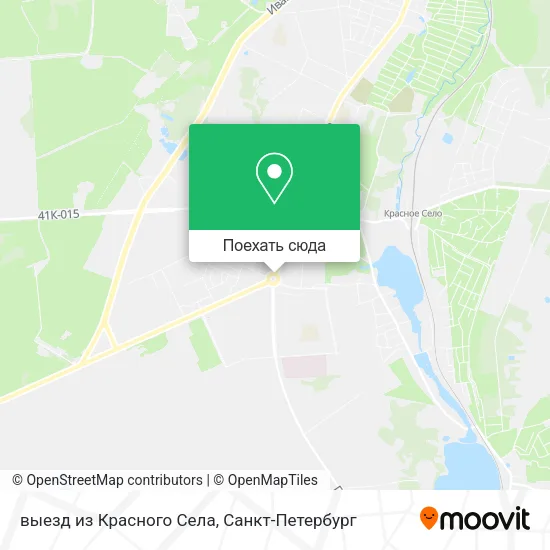 Карта выезд из Красного Села