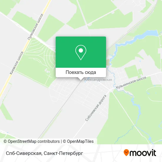 Карта Спб-Сиверская