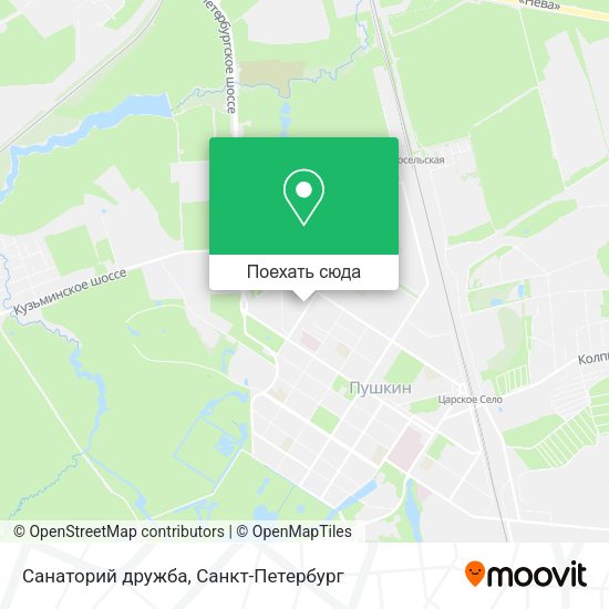 Карта Санаторий дружба