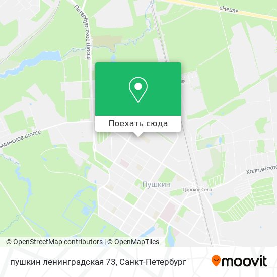 Карта пушкин ленинградская 73