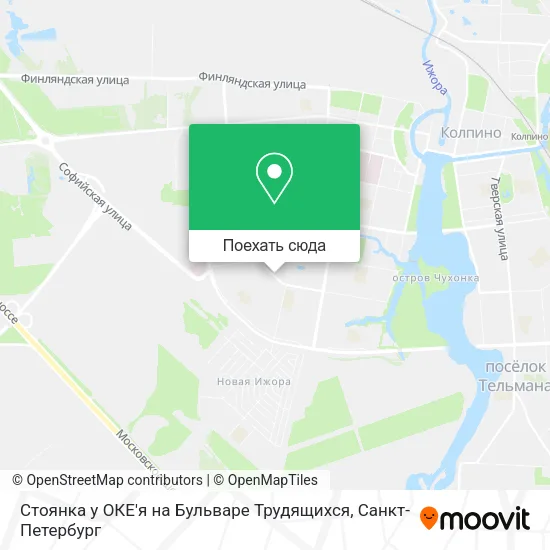 Карта Стоянка у ОКЕ'я на Бульваре Трудящихся