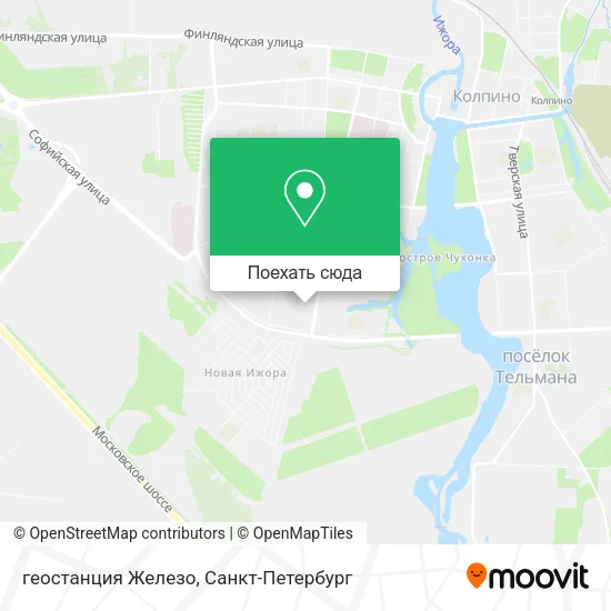 Карта геостанция Железо