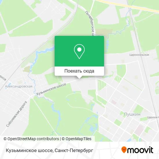 Карта Кузьминское шоссе