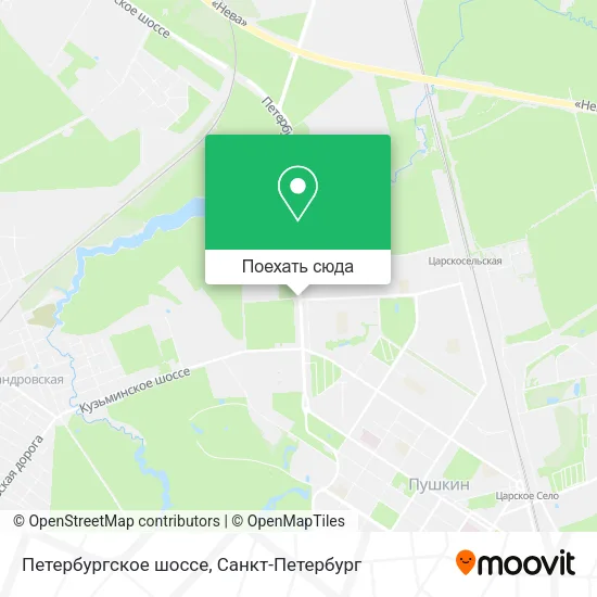 Карта Петербургское шоссе