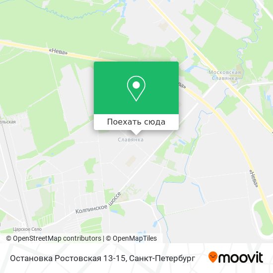 Карта Остановка Ростовская 13-15