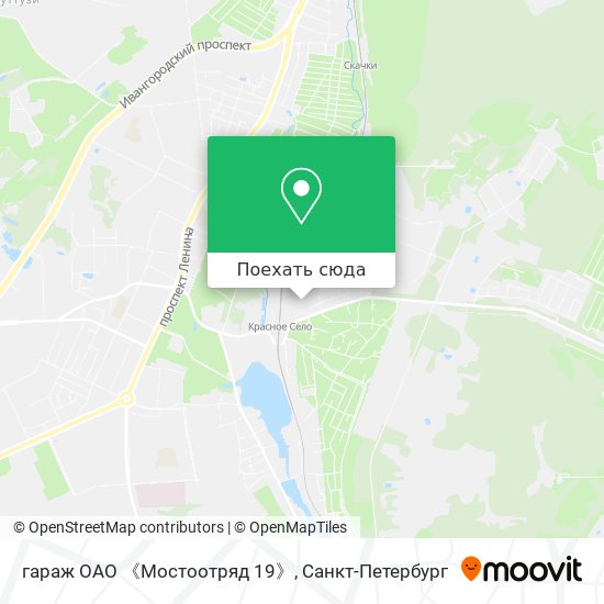 Карта гараж ОАО 《Мостоотряд 19》