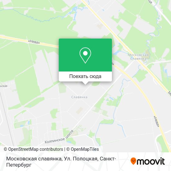 Карта Московская славянка, Ул. Полоцкая