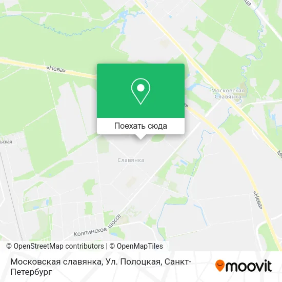 Карта Московская славянка, Ул. Полоцкая