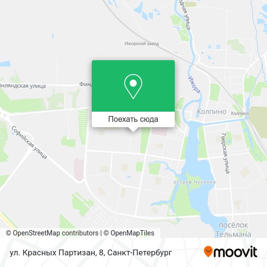 Карта ул. Красных Партизан, 8