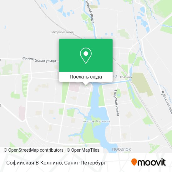 Карта Софийская В Колпино