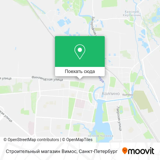 Карта Строительный магазин Вимос