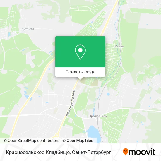 Карта Красносельское Кладбище