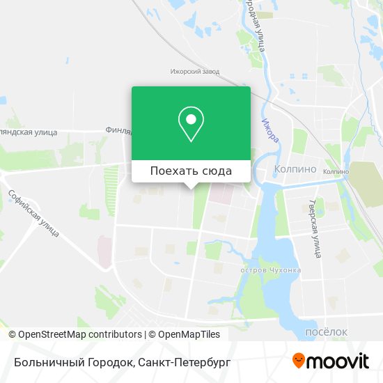 Карта Больничный Городок