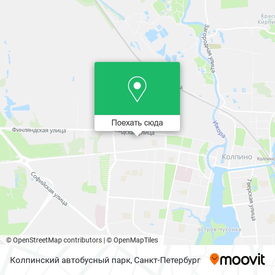 Карта Колпинский автобусный парк