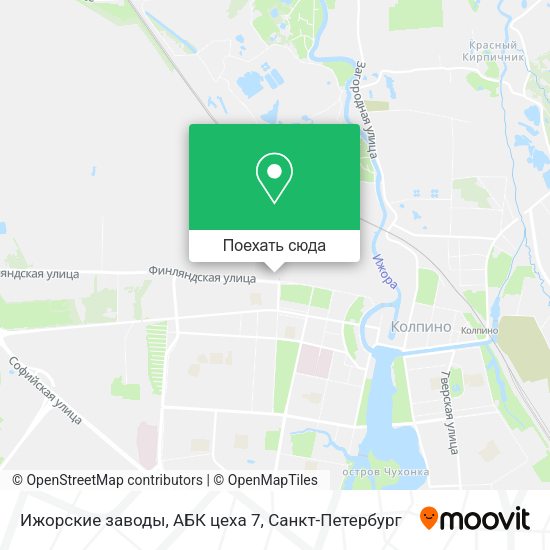 Карта Ижорские заводы, АБК цеха 7