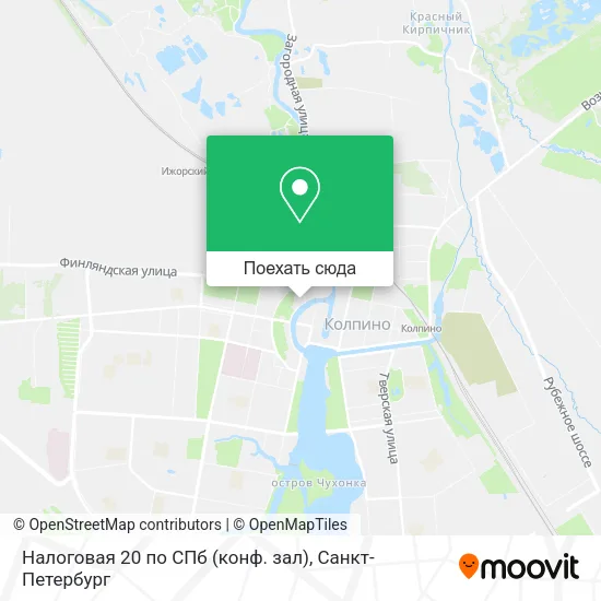 Карта Налоговая 20 по СПб (конф. зал)