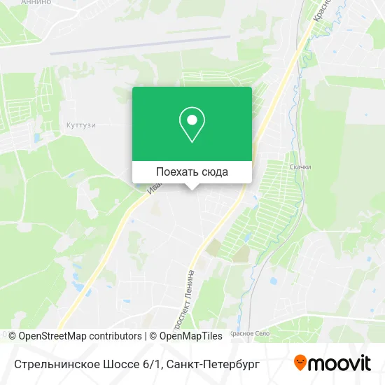 Карта Стрельнинское Шоссе 6/1