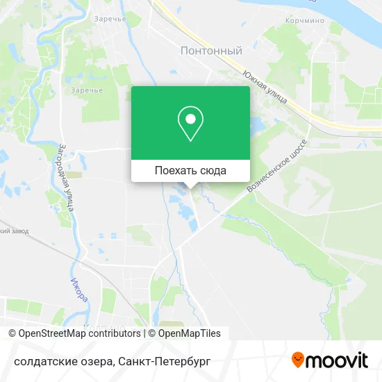 Карта солдатские озера