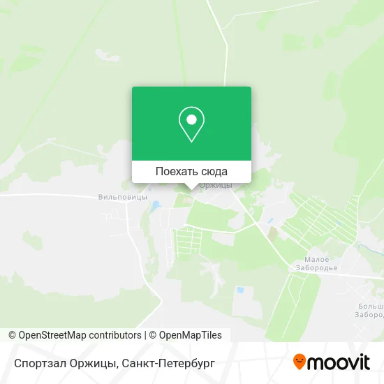 Карта Спортзал Оржицы