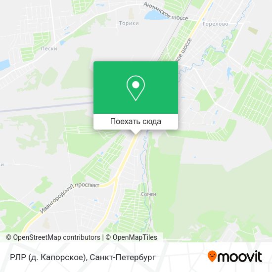 Карта РЛР (д. Капорское)