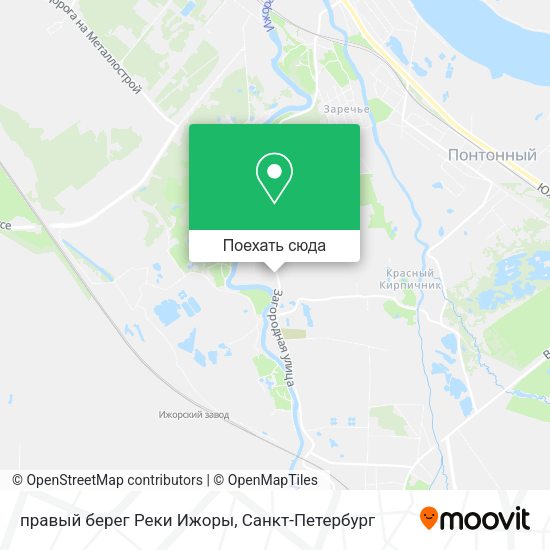 Карта правый берег Реки Ижоры