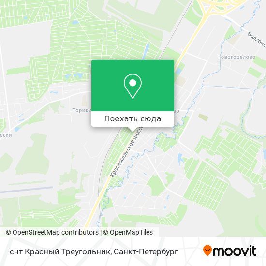 Карта снт Красный Треугольник