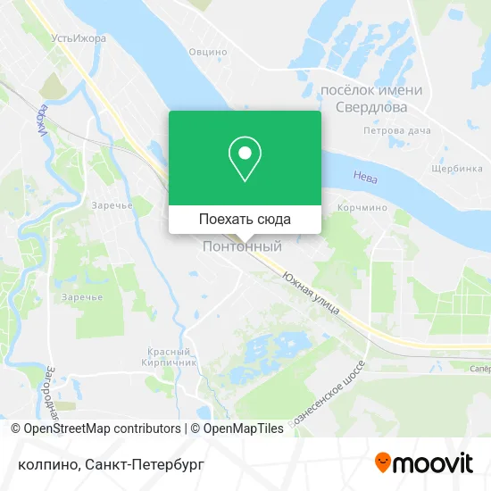 Карта колпино