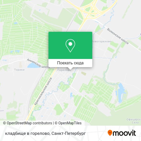 Карта кладбище в горелово