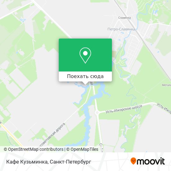 Карта Кафе Кузьминка