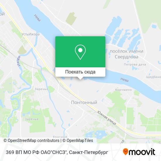 Карта 369 ВП МО РФ ОАО"СНСЗ"