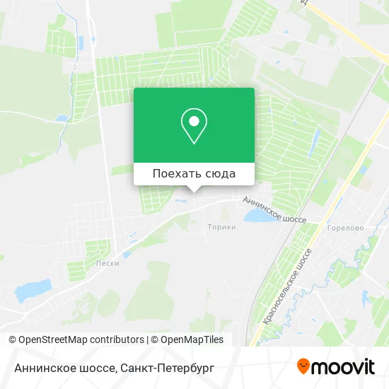 Карта Аннинское шоссе