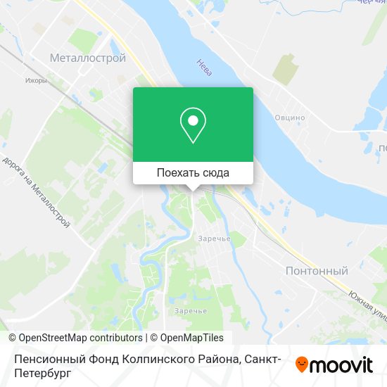 Карта Пенсионный Фонд Колпинского Района