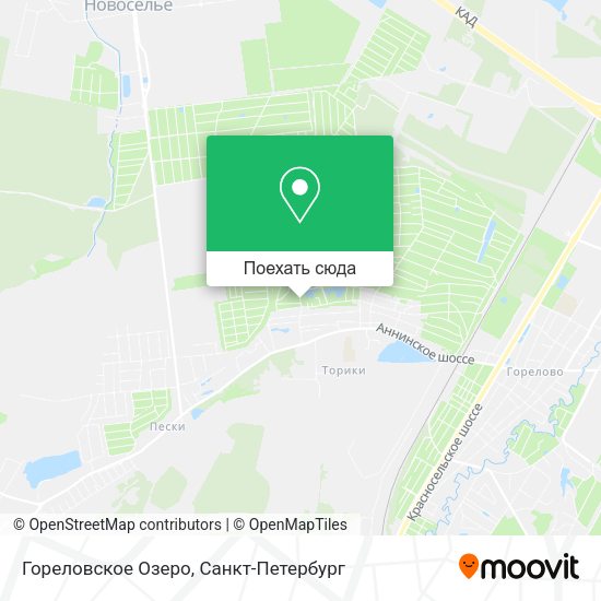 Карта Гореловское Озеро