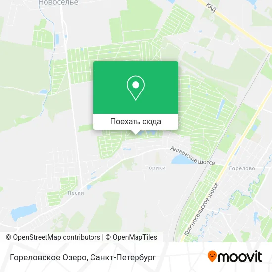 Карта Гореловское Озеро