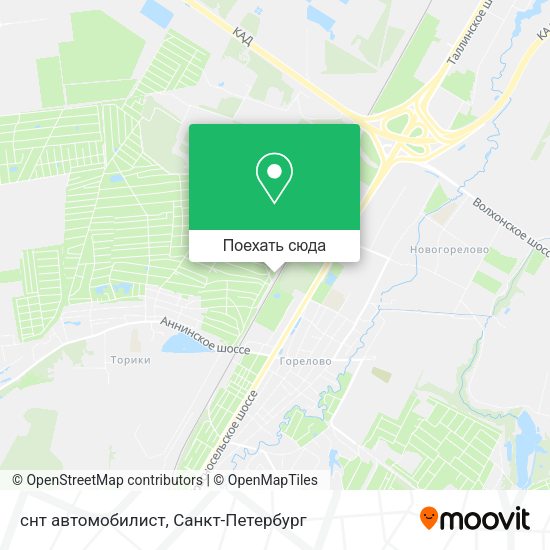 Карта снт автомобилист