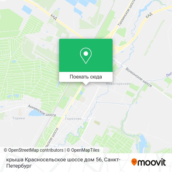 Карта крыша Красносельское шоссе дом 56