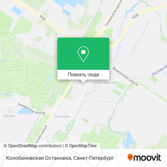 Карта Колобановская Остановка