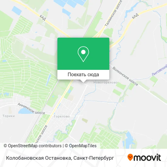 Карта Колобановская Остановка