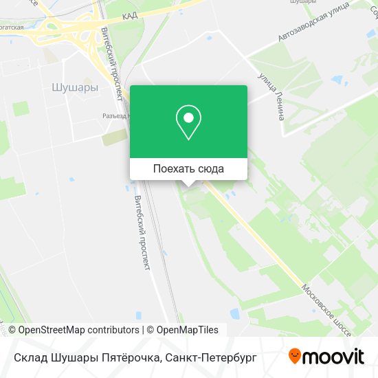 Карта Склад Шушары Пятёрочка