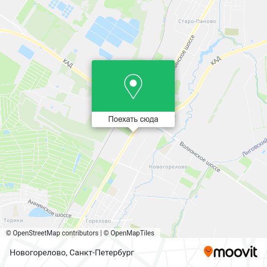 Карта Новогорелово