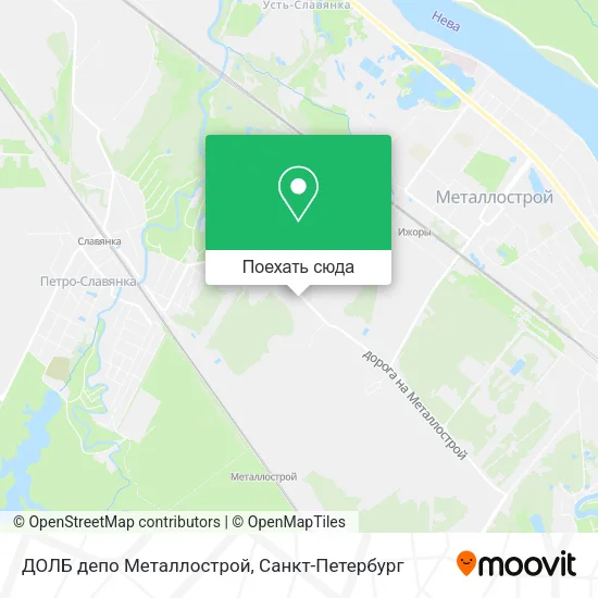 Карта ДОЛБ депо Металлострой