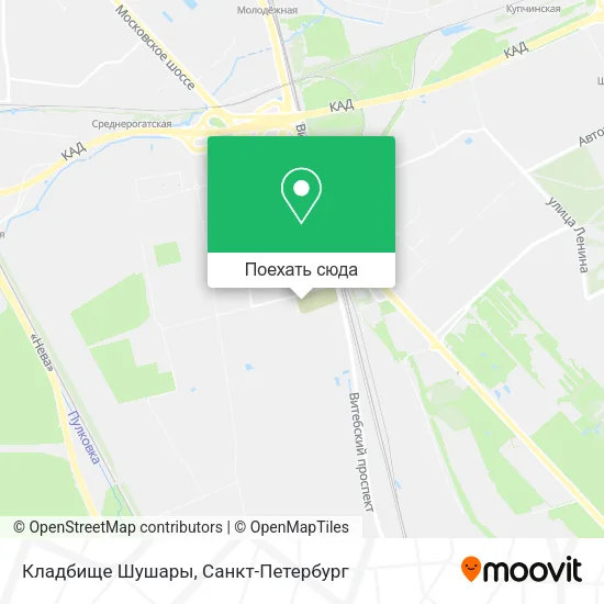 Карта Кладбище Шушары
