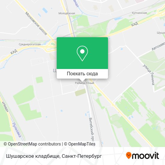 Карта Шушарское кладбище