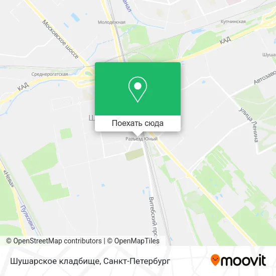 Карта Шушарское кладбище