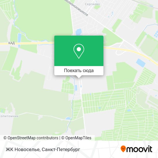 Карта ЖК Новоселье