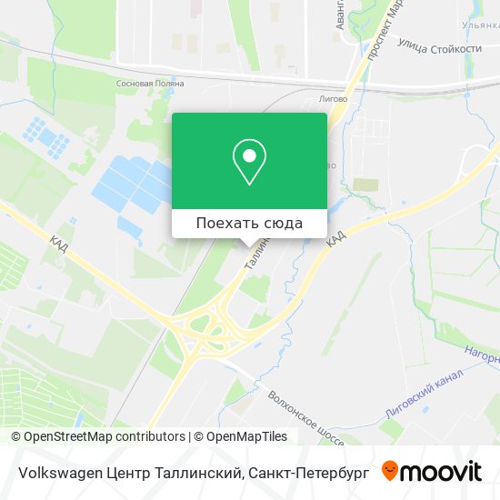 Карта Volkswagen Центр Таллинский