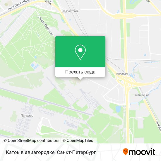 Карта Каток в авиагородке