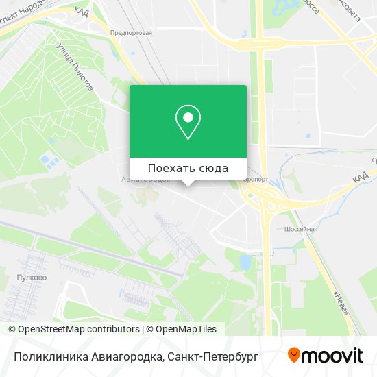 Карта Поликлиника Авиагородка