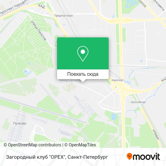 Карта Загородный клуб "ОРЕХ"
