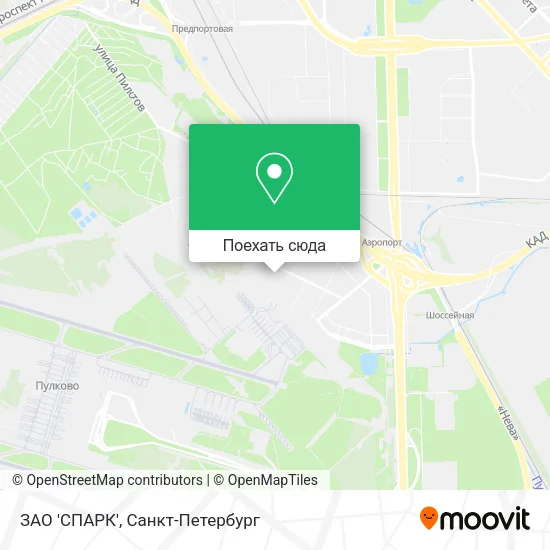 Карта ЗАО 'СПАРК'
